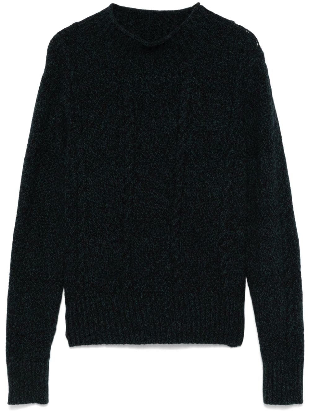 Eric Bompard Cables high-neck sweater - Green von Eric Bompard