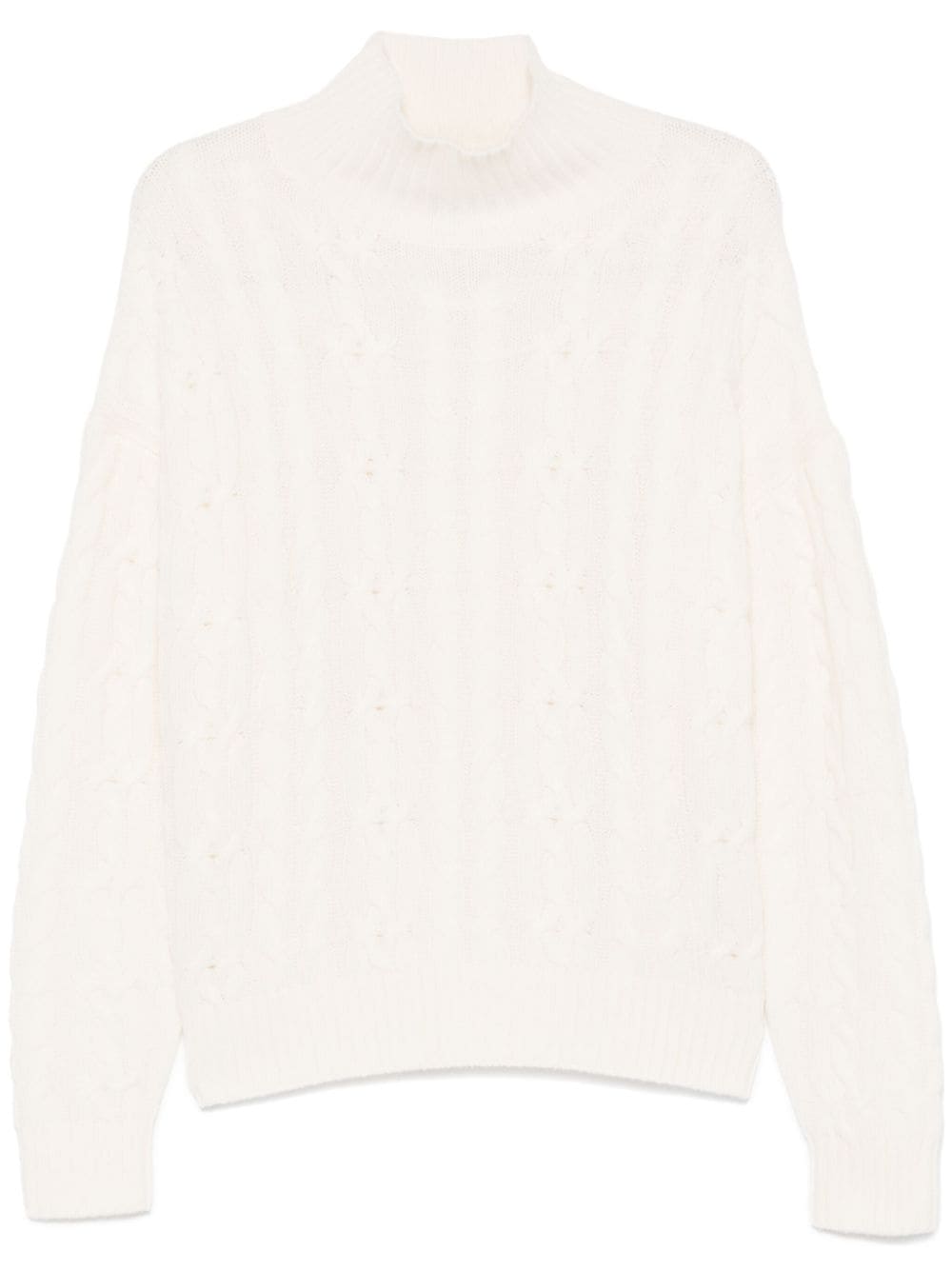 Eric Bompard cable-knit sweater - White von Eric Bompard