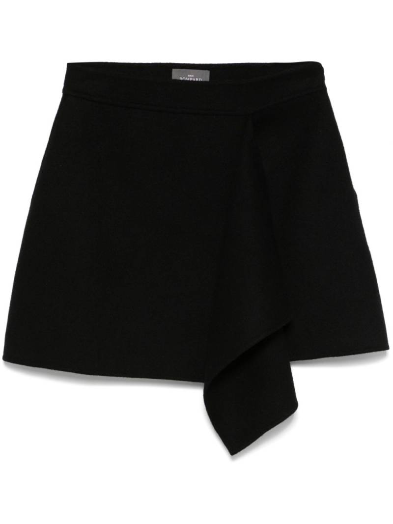 Eric Bompard draped mini skirt - Black von Eric Bompard