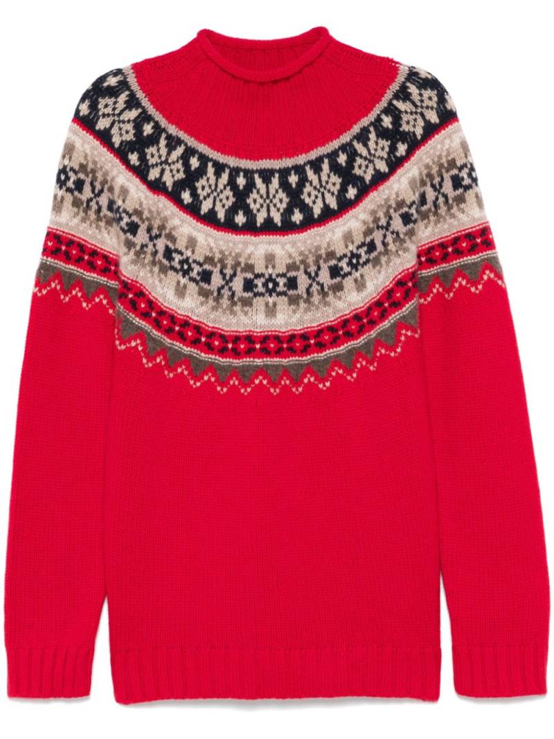 Eric Bompard fair-isle sweater - Red von Eric Bompard