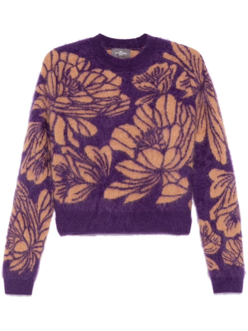 Eric Bompard floral-jacquard sweater - Purple von Eric Bompard