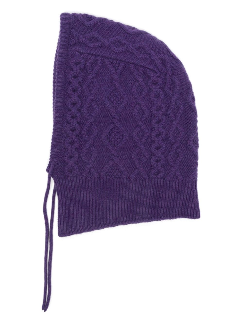 Eric Bompard knitted balaclava - Purple von Eric Bompard