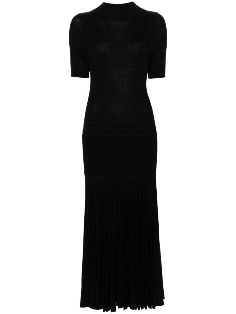 Eric Bompard pleated maxi dress - Black von Eric Bompard