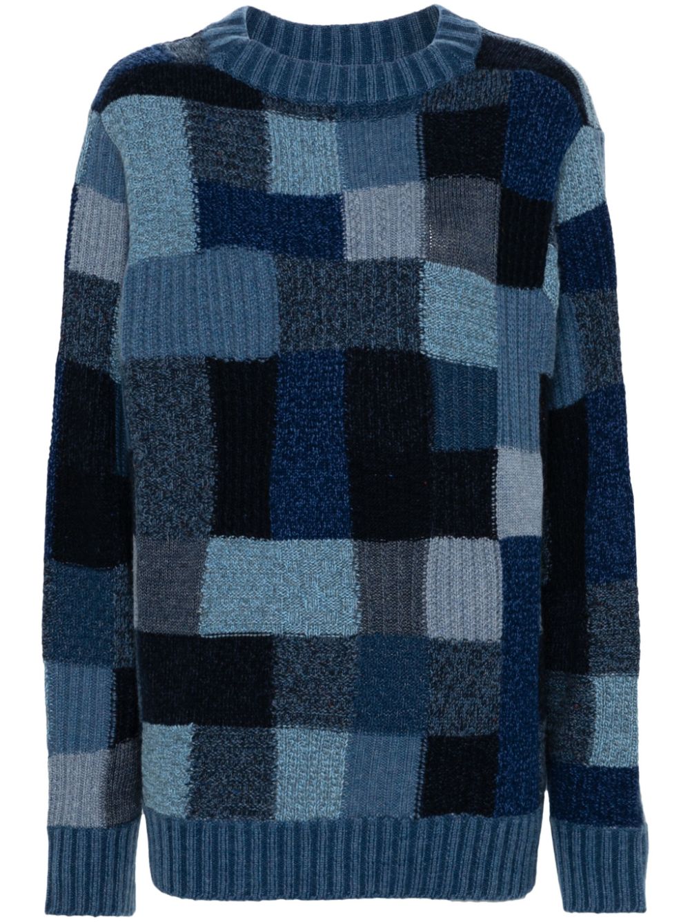 Eric Bompard patchwork jumper - Blue von Eric Bompard