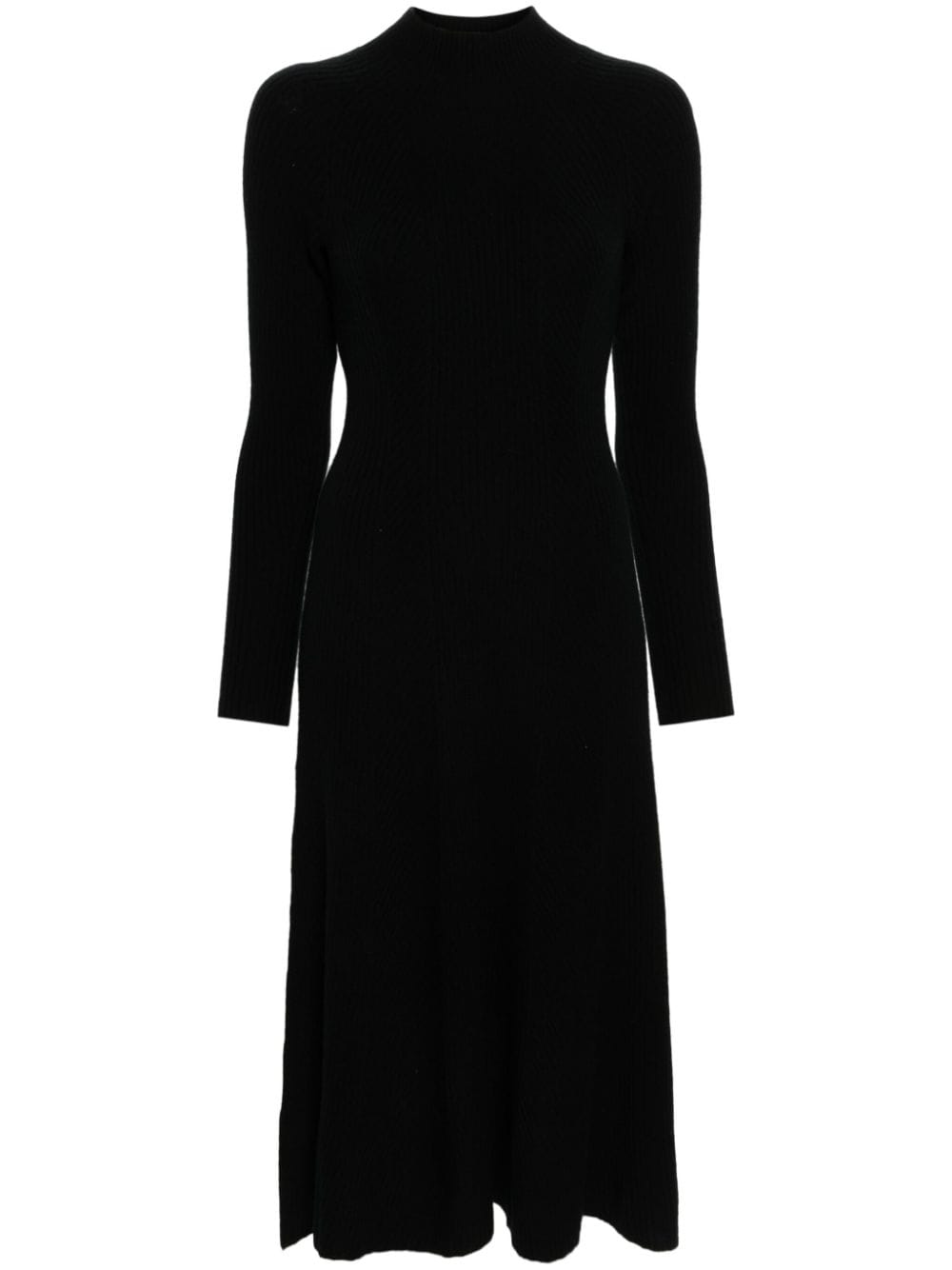 Eric Bompard ribbed midi dress - Black von Eric Bompard