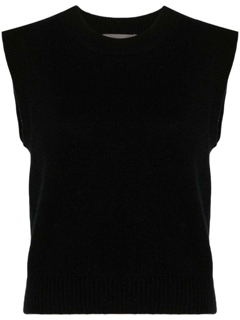 Eric Bompard sleeveless round-neck sweater - Black von Eric Bompard