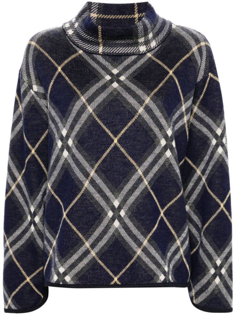 Eric Bompard tartan jumper - Blue von Eric Bompard