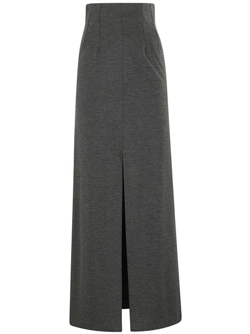 Erika Cavallini Milano-stitch straight skirt - Grey von Erika Cavallini