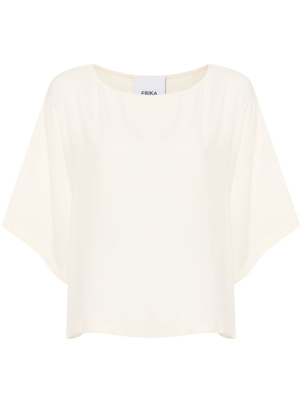 Erika Cavallini boat-neck crepe blouse - Neutrals von Erika Cavallini