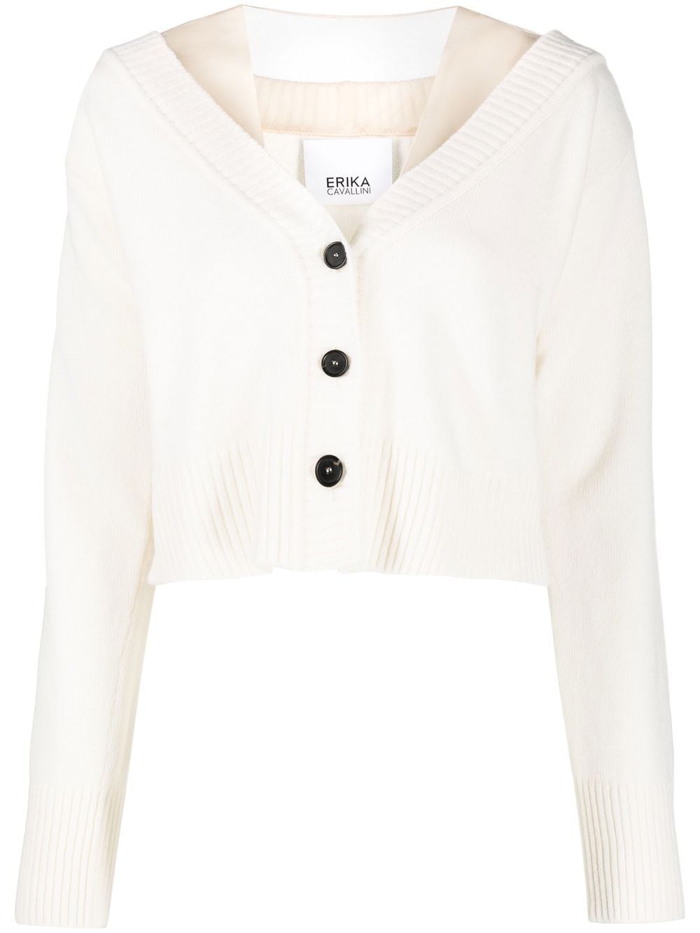 Erika Cavallini button-front knitted cardigan - Neutrals von Erika Cavallini