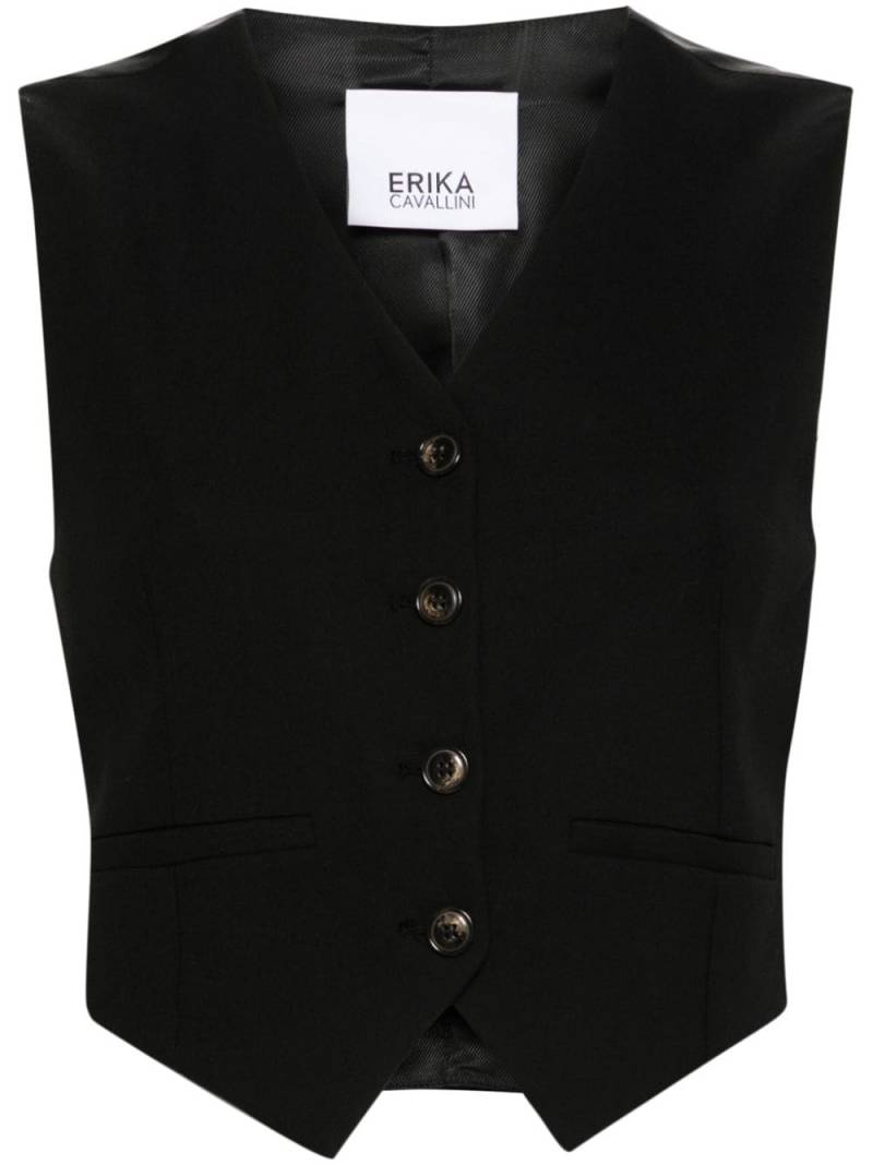 Erika Cavallini cady waistcoat - Black von Erika Cavallini