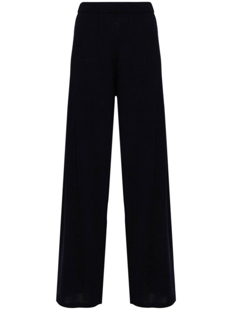 Erika Cavallini ribbed straight-leg trousers - Blue von Erika Cavallini