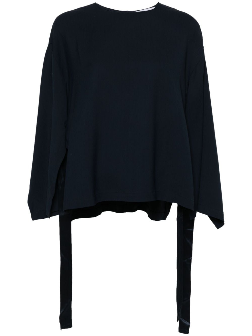 Erika Cavallini side-slit cady blouse - Blue von Erika Cavallini