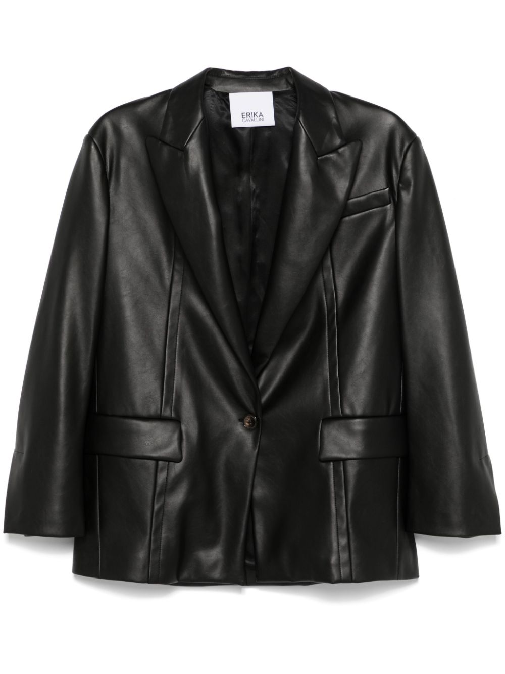 Erika Cavallini single-breasted blazer - Black von Erika Cavallini