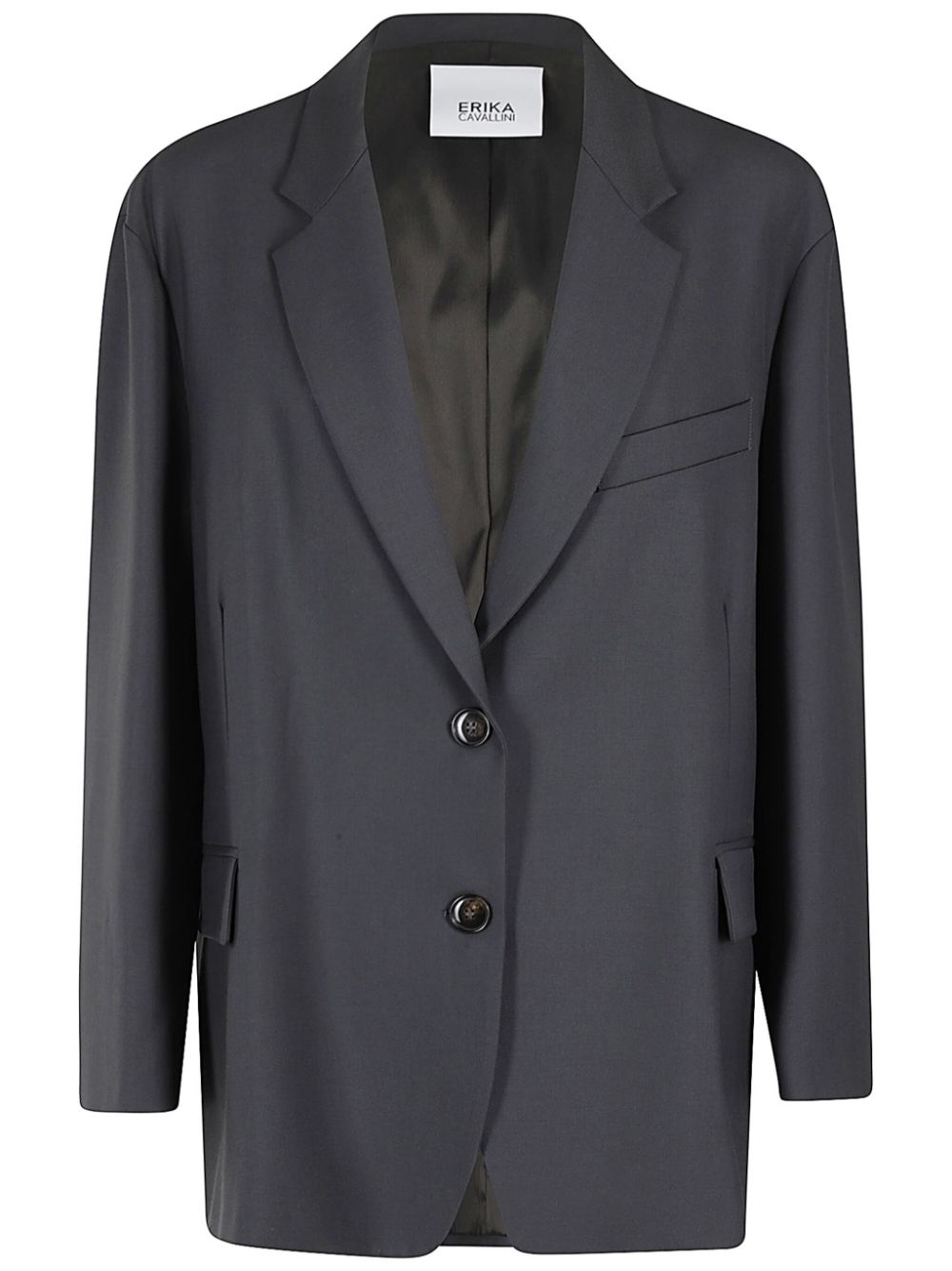 Erika Cavallini single-breasted blazer - Grey von Erika Cavallini