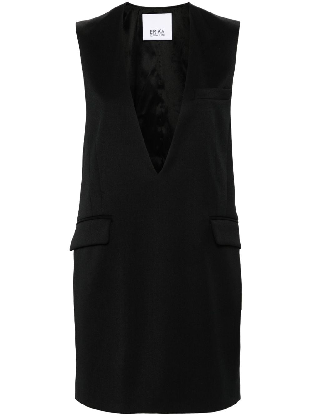 Erika Cavallini sleeveless mini dress - Black von Erika Cavallini