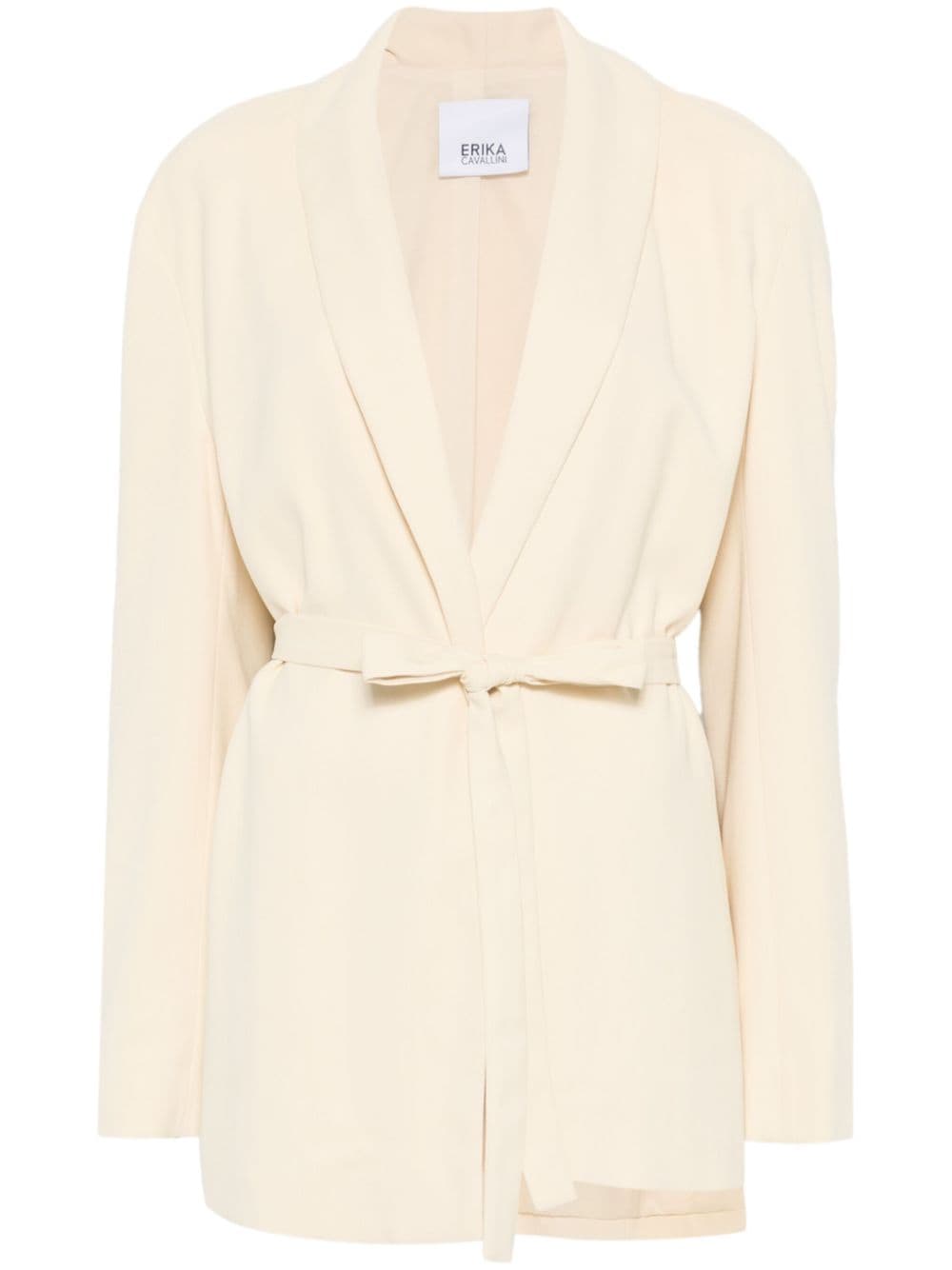 Erika Cavallini tied blazer - Neutrals von Erika Cavallini