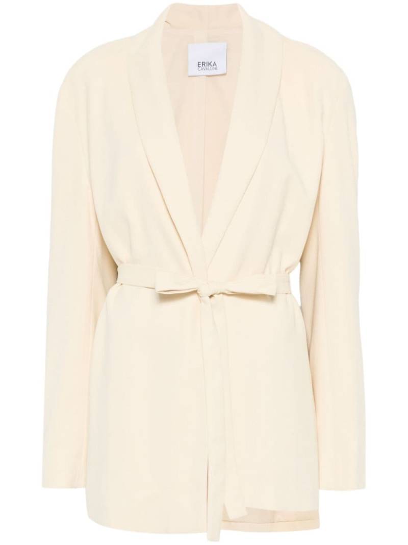 Erika Cavallini tied blazer - Neutrals von Erika Cavallini