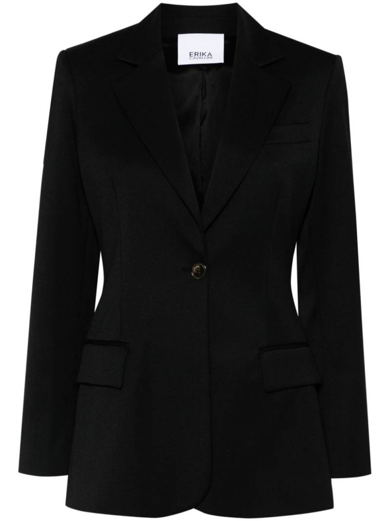 Erika Cavallini twill-weave blazer - Black von Erika Cavallini