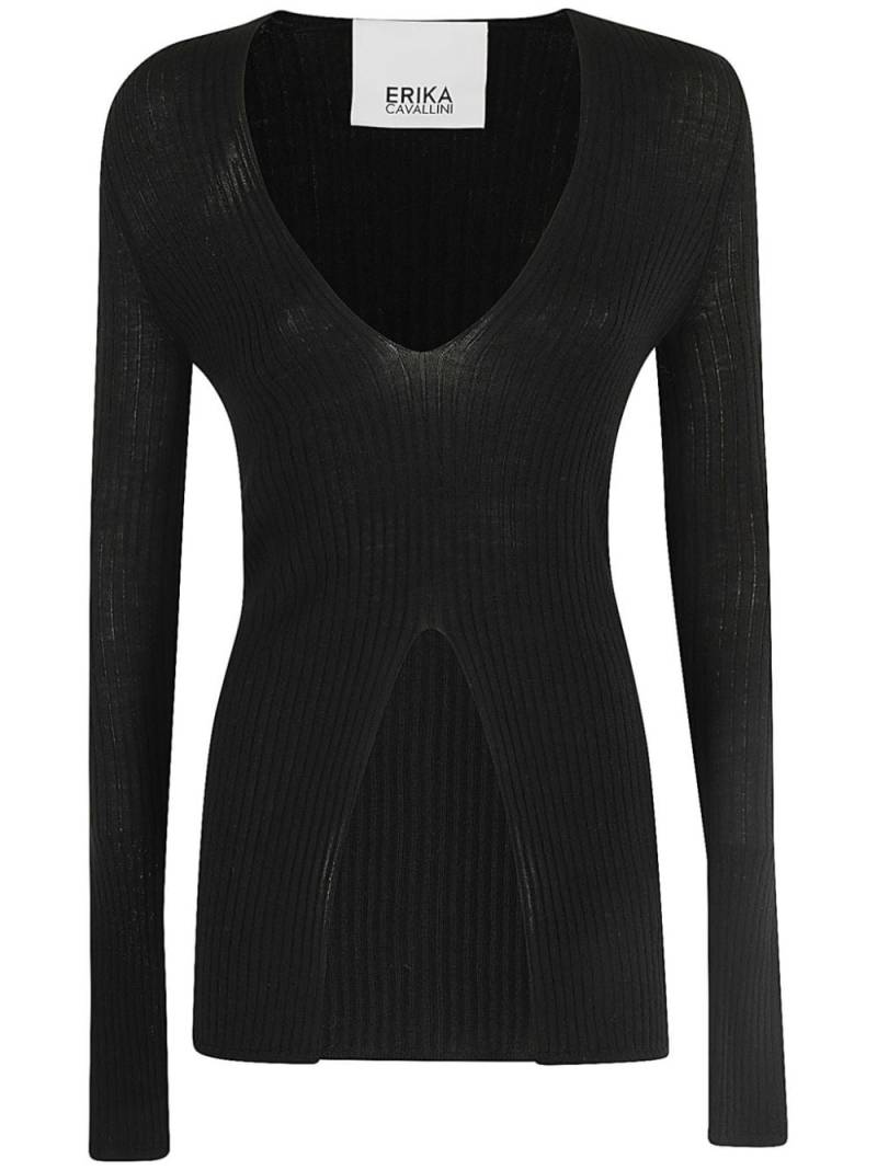 Erika Cavallini virgin wool jumper - Black von Erika Cavallini