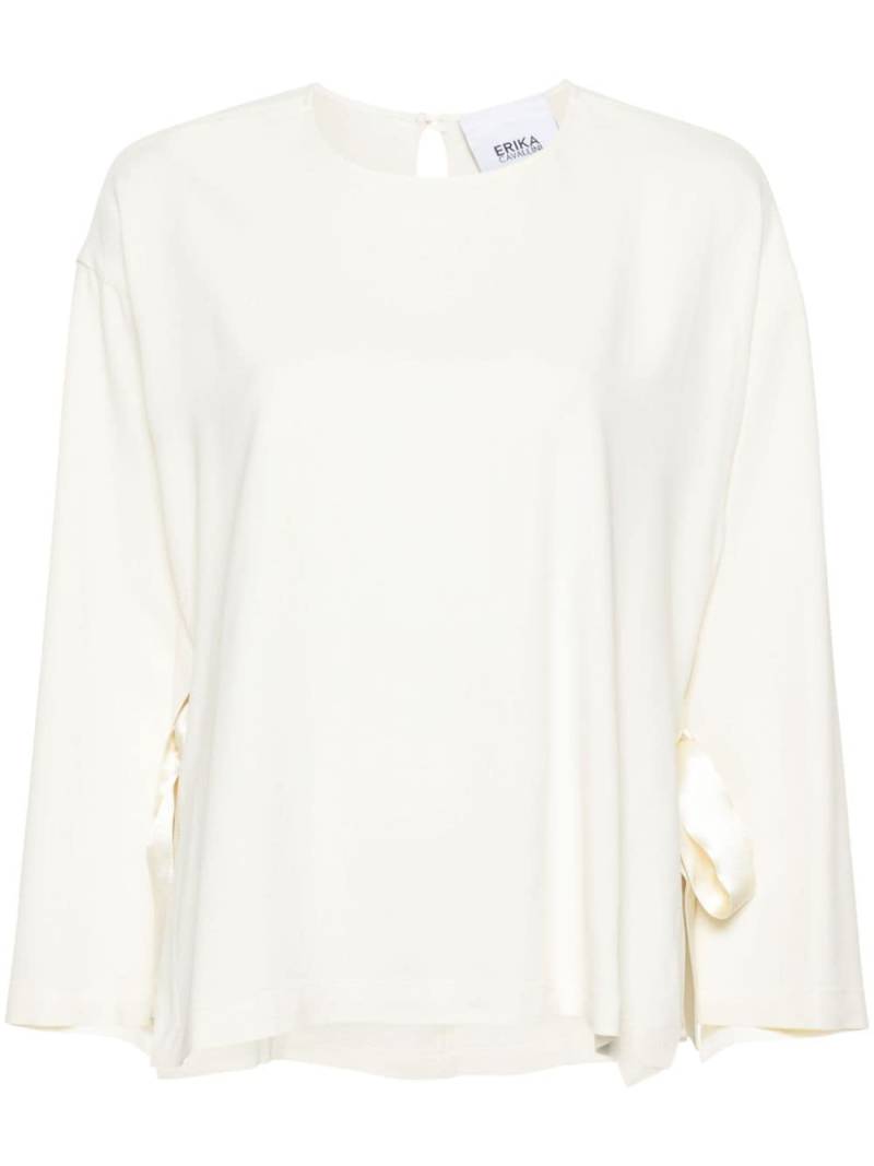 Erika Cavallini wide open-sleeves blouse - White von Erika Cavallini