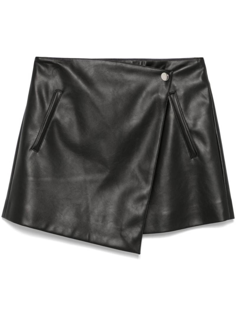 Erika Cavallini wrap-design mini skirt - Black von Erika Cavallini