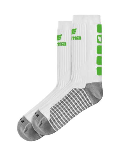 Einzelstück Erima CLASSIC 5-C Socken - weiß/green (Grösse: 43-46) von Erima