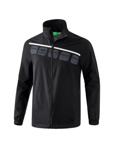 Erima 5-C Allwetterjacke - schwarz/weiß (Grösse: M) von Erima