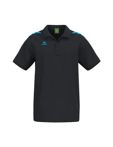 Erima CMPT 3 Wings Poloshirt - schwarz/curacao (Grösse: M) von Erima