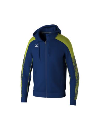 Erima EVO STAR Trainingsjacke mit Kapuze für Kinder- new navy/lime (Grösse: 116) von Erima