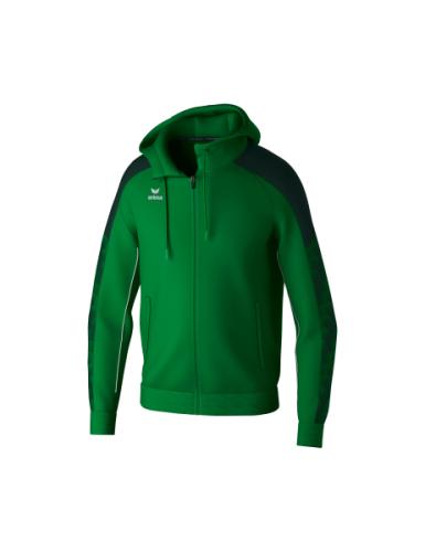 Erima EVO STAR Trainingsjacke mit Kapuze für Kinder- smaragd/pine grove (Grösse: 140) von Erima