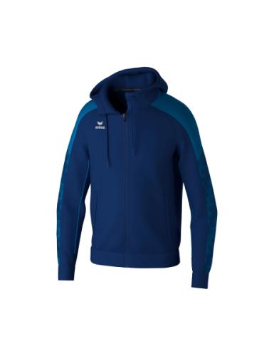 Erima EVO STAR Trainingsjacke mit Kapuze - new navy/mykonos blue (Grösse: M) von Erima