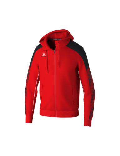 Erima EVO STAR Trainingsjacke mit Kapuze - rot/schwarz (Grösse: XL) von Erima