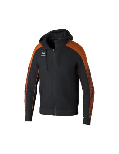 Erima EVO STAR Trainingsjacke mit Kapuze - schwarz/orange (Grösse: M) von Erima