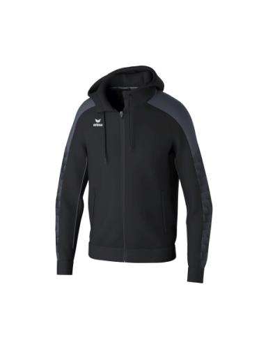 Erima EVO STAR Trainingsjacke mit Kapuze - schwarz/slate grey (Grösse: M) von Erima