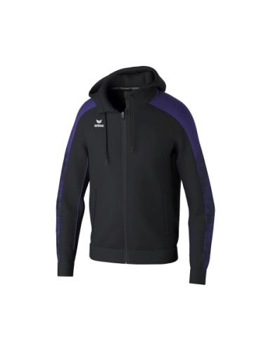 Erima EVO STAR Trainingsjacke mit Kapuze - schwarz/ultra violet (Grösse: L) von Erima