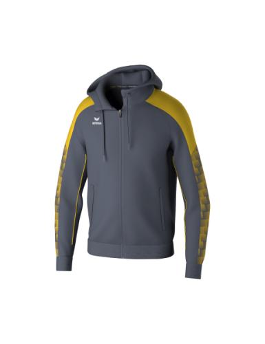 Erima EVO STAR Trainingsjacke mit Kapuze - slate grey/gelb (Grösse: XL) von Erima