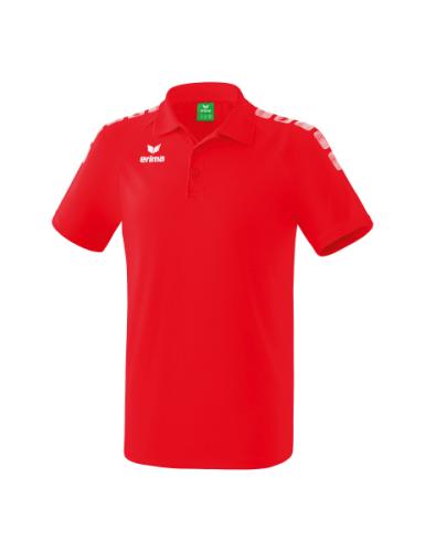 Erima Essential 5-C Poloshirt für Kinder - rot/weiß (Grösse: 164) von Erima