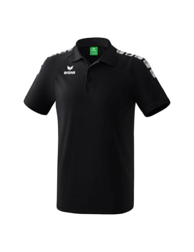 Erima Essential 5-C Poloshirt - schwarz/weiß (Grösse: M) von Erima