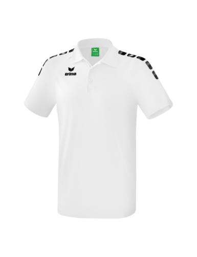 Erima Essential 5-C Poloshirt - weiß/schwarz (Grösse: XL) von Erima