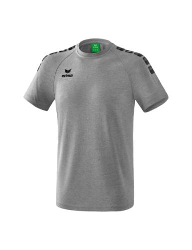 Erima Essential 5-C T-Shirt - grau melange/schwarz (Grösse: L) von Erima