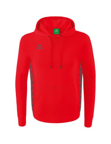 Erima Essential Team Kapuzensweat - rot/slate grey (Grösse: XL) von Erima