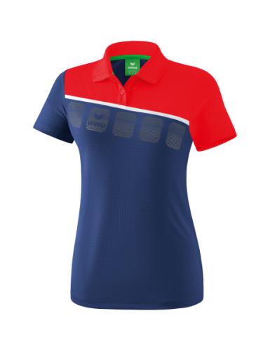 Erima Frauen 5-C Poloshirt - new navy/rot/weiß (Grösse: 34) von Erima