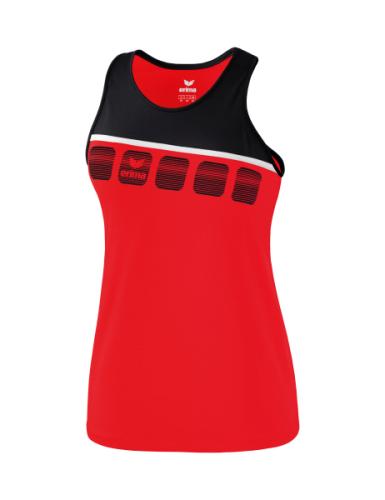 Erima Frauen 5-C Tanktop - rot/schwarz/weiß (Grösse: 38) von Erima