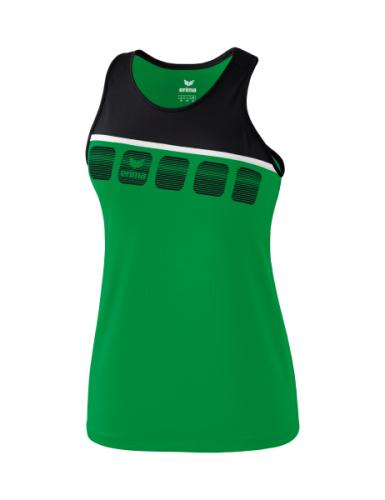 Erima Frauen 5-C Tanktop - smaragd/schwarz/weiß (Grösse: 34) von Erima