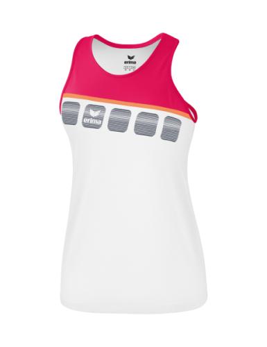 Erima Frauen 5-C Tanktop - weiß/love rose/peach (Grösse: 34) von Erima