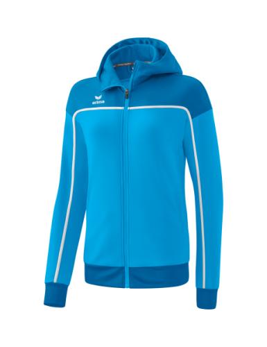 Erima Frauen CHANGE by erima Trainingsjacke mit Kapuze - curacao/mykonos/weiß (Grösse: 36) von Erima