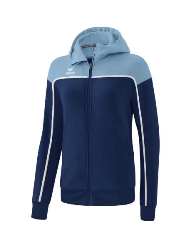 Erima Frauen CHANGE by erima Trainingsjacke mit Kapuze - new navy/faded denim/weiß (Grösse: 34) von Erima