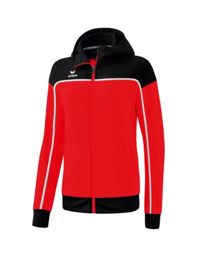 Erima Frauen CHANGE by erima Trainingsjacke mit Kapuze - rot/schwarz/weiß (Grösse: 34) von Erima