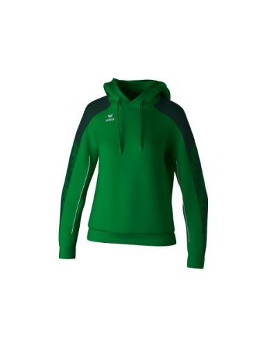 Erima Frauen EVO STAR Kapuzensweat - smaragd/pine grove (Grösse: 38) von Erima